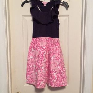 Lily Pulitzer dress w/ racer back & ruffle front